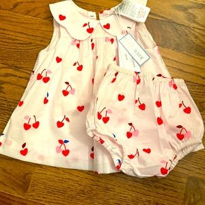 Jacadi Paris Baby dress with bloomers size 3 months